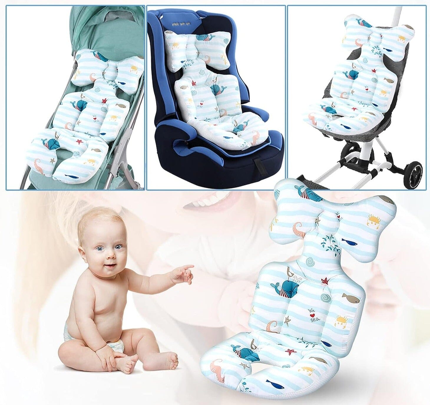 ComfyBabe™ - Coussin siège et poussette Auto - Bébé Unik