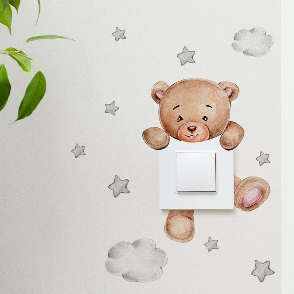 Stickybear™ - Sticker ourson décoratif | Chambre d'enfants - Bébé Unik