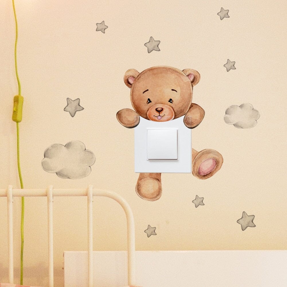 Stickybear™ - Sticker ourson décoratif | Chambre d'enfants - Bébé Unik