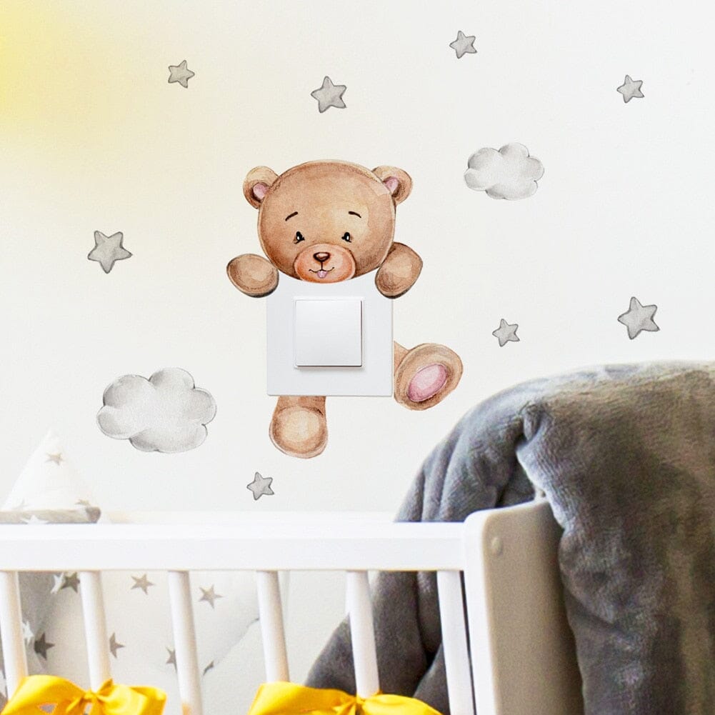 Stickybear™ - Sticker ourson décoratif | Chambre d'enfants - Bébé Unik