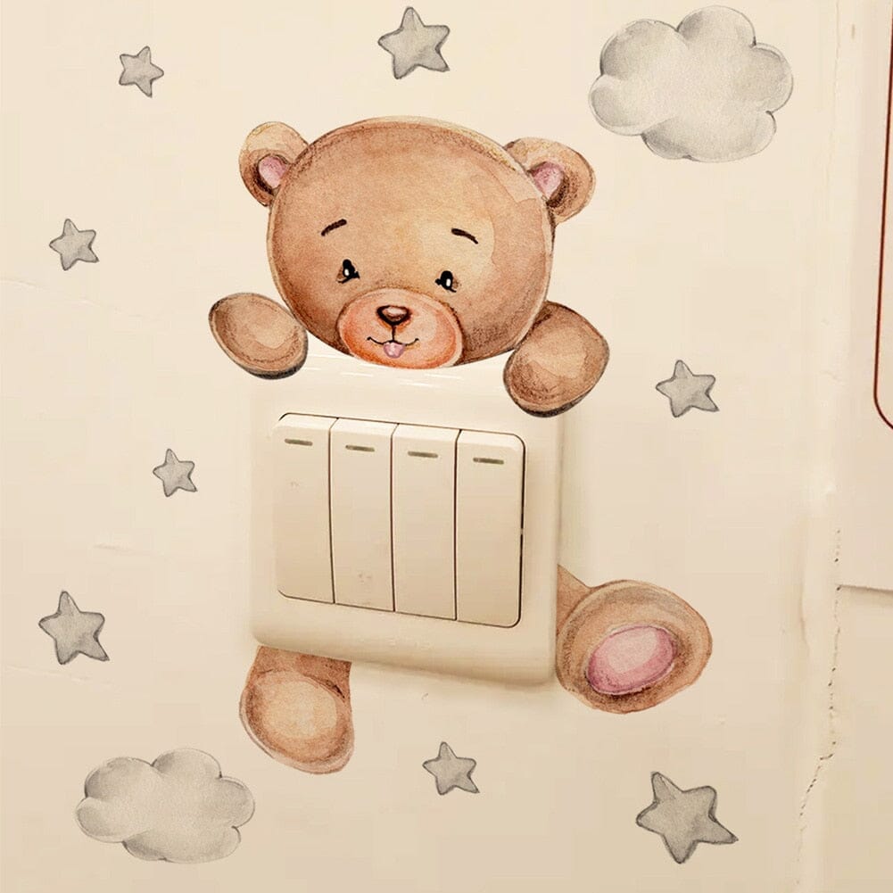 Stickybear™ - Sticker ourson décoratif | Chambre d'enfants - Bébé Unik