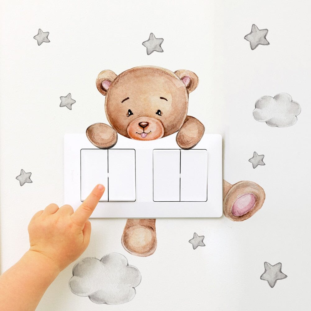 Stickybear™ - Sticker ourson décoratif | Chambre d'enfants - Bébé Unik